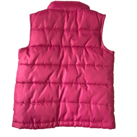 Osh Kosh Girls Pink Sz 3T Puffy Vest & Kombi Pink Heart Fleece Lined Hat. - Picture 4 of 15